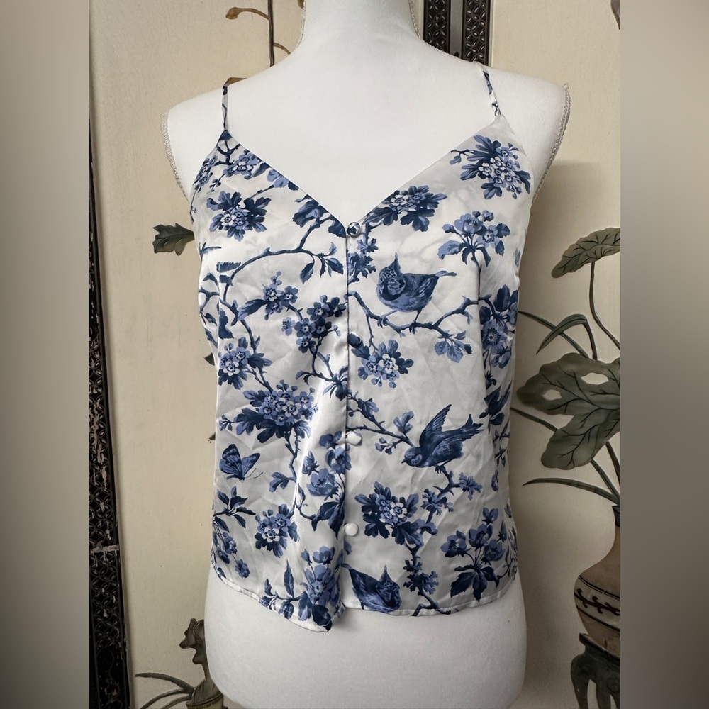 Abercrombie & Fitch Blue Floral Camisole